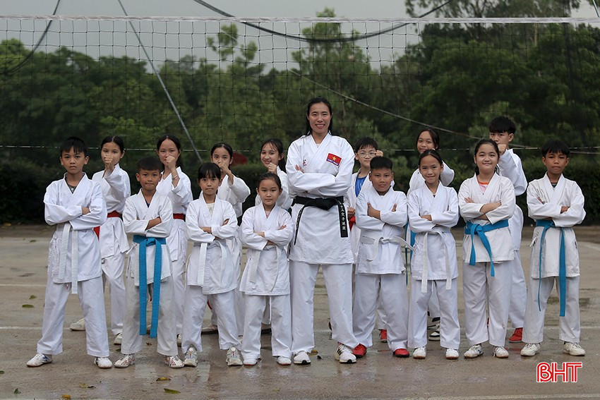 Thu Hiền tìm thấy niềm vui khi trở lại với karate. bqbht_br_a2.jpg