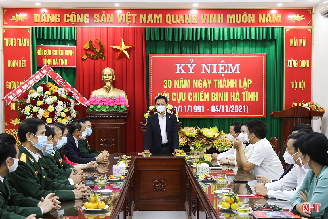 Lãnh đạo tỉnh chúc mừng ngày thành lập Hội Cựu chiến binh Hà Tĩnh