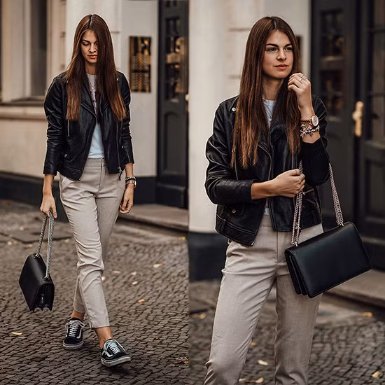 phoi trang phuc dep cung kieu ao thun don gian