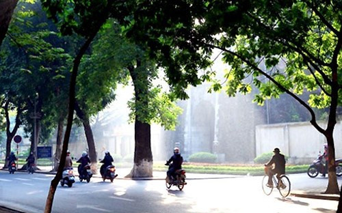 thoi tiet 14 3 ha tinh sang som co mua chieu hung nang