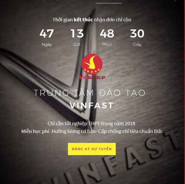 Vinfast bắt đầu tuyển sinh kỹ thuật viên ngành ô tô, miễn hoàn toàn học phí ảnh 1 vinfast bat dau tuyen sinh ky thuat vien nganh o to mien hoan toan hoc phi