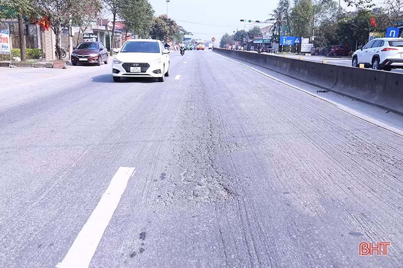 Khắc phục thiếu triệt để, quốc lộ 1 qua Hà Tĩnh lại tiếp tục xuống cấp!