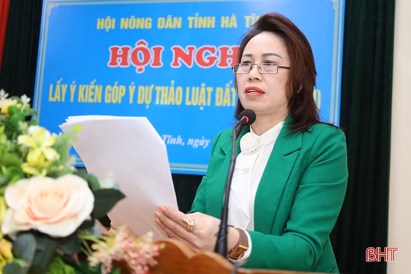 Các đơn vị, địa phương Hà Tĩnh đóng góp nhiều ý kiến về dự thảo Luật Đất đai ảnh 4 Các đơn vị, địa phương Hà Tĩnh đóng góp nhiều ý kiến về dự thảo Luật Đất đai