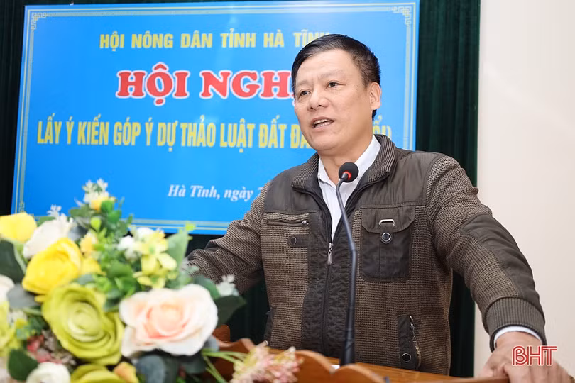 Các đơn vị, địa phương Hà Tĩnh đóng góp nhiều ý kiến về dự thảo Luật Đất đai ảnh 3 Các đơn vị, địa phương Hà Tĩnh đóng góp nhiều ý kiến về dự thảo Luật Đất đai