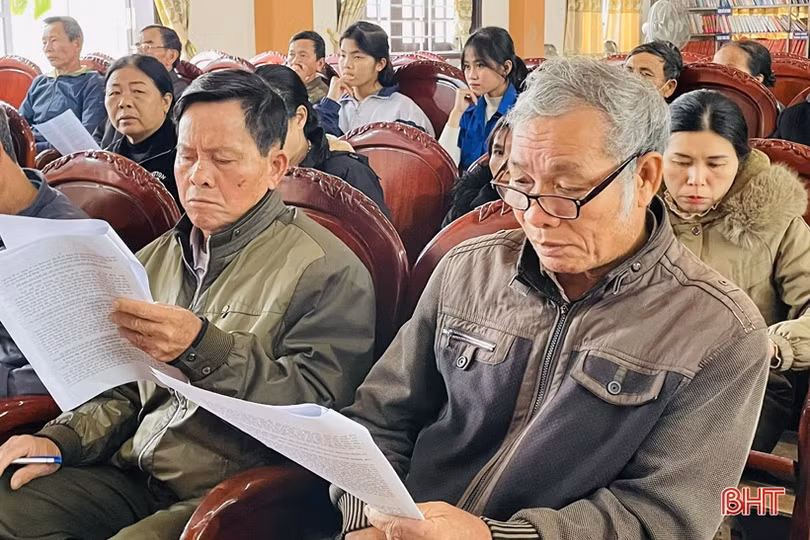 Người dân Hà Tĩnh tích cực đóng góp ý kiến vào dự thảo Luật Đất đai (sửa đổi)