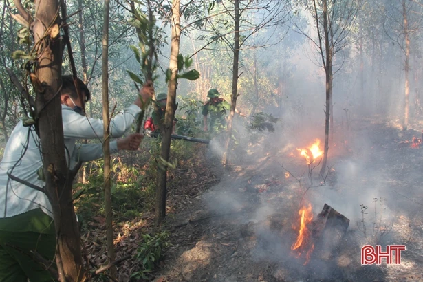 Liên tiếp cháy rừng ở các địa phương Hà Tĩnh