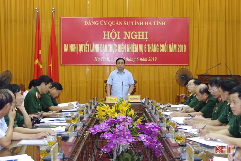 Đảng ủy Quân sự Hà Tĩnh ra nghị quyết lãnh đạo thực hiện nhiệm vụ 6 tháng cuối năm