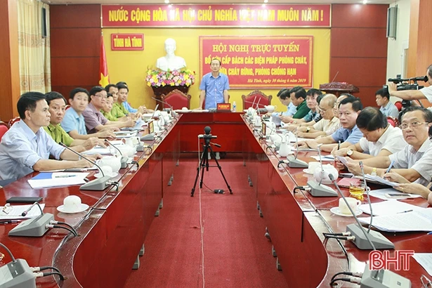 Hà Tĩnh rà soát lại diện tích rừng dễ cháy, chủ động thực hiện “4 tại chỗ” trong PCCCR