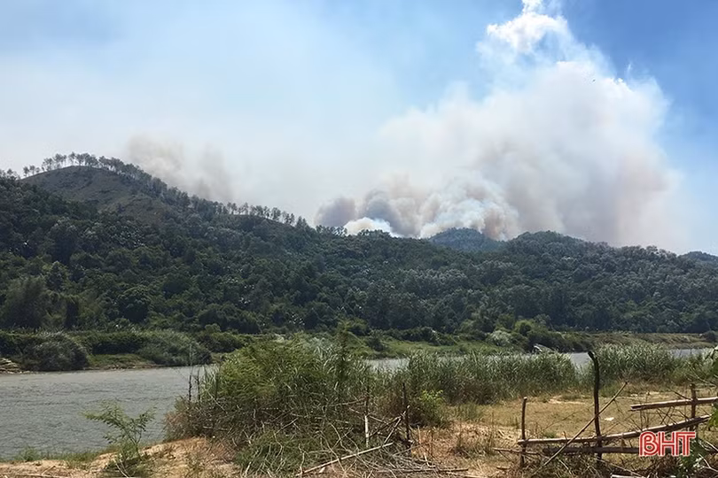 Trưởng ban Tổ chức Trung ương trực tiếp chỉ đạo chống cháy rừng ở Hương Sơn