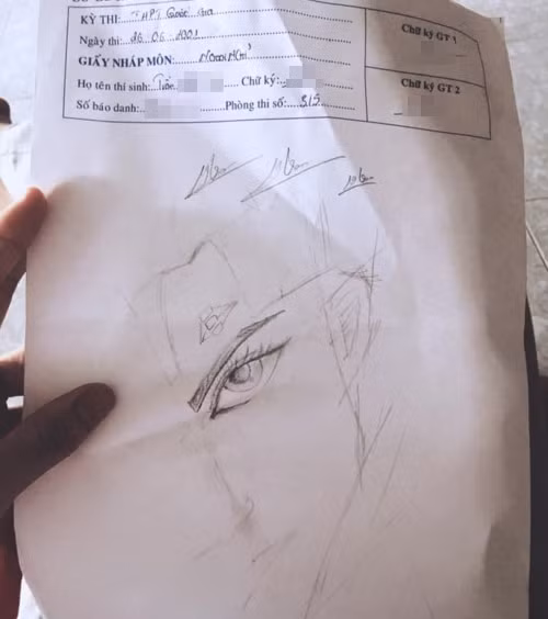 Những “siêu phẩm” hội họa trên giấy nháp của sĩ tử