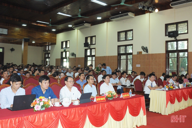 14 thí sinh tham dự hội thi báo cáo viên Thành ủy Hà Tĩnh