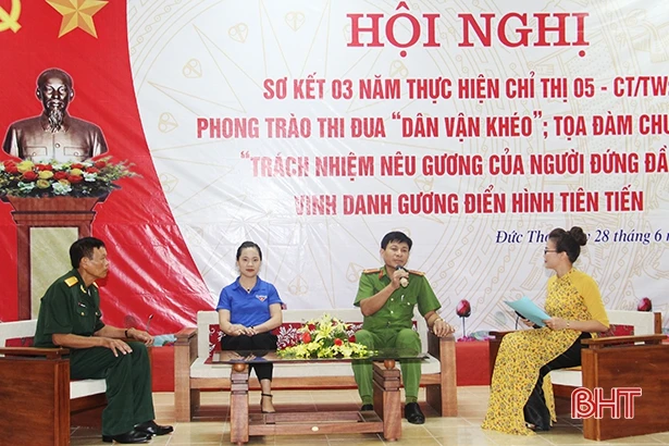 Đức Thọ vinh danh 50 tập thể, cá nhân thực hiện tốt Chỉ thị 05 và dân vận khéo