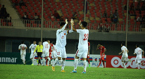 hoa u19 myanmar u19 viet nam vuon len dau bang giai u19 quoc te