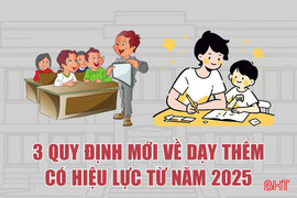 3 quy định mới về dạy thêm có hiệu lực từ năm 2025