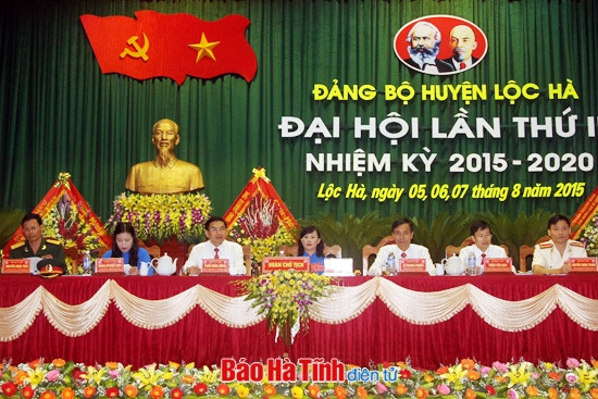 Đảng bộ các huyện Thạch Hà, Lộc Hà đại hội nhiệm kỳ 2015 - 2020 ảnh 7