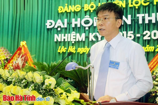 Đảng bộ các huyện Thạch Hà, Lộc Hà đại hội nhiệm kỳ 2015 - 2020 ảnh 10