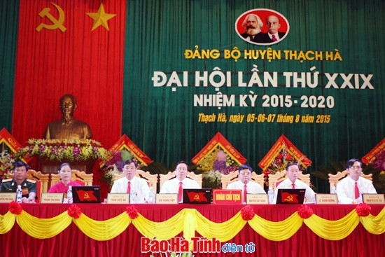 Đảng bộ các huyện Thạch Hà, Lộc Hà đại hội nhiệm kỳ 2015 - 2020 ảnh 4