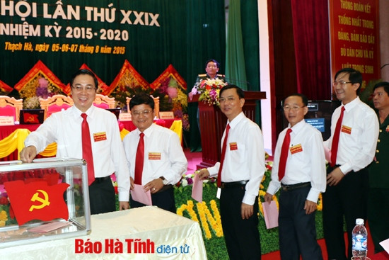 Đại hội Đảng các huyện Lộc Hà, Thạch Hà bầu trực tiếp Bí thư huyện ủy ảnh 3