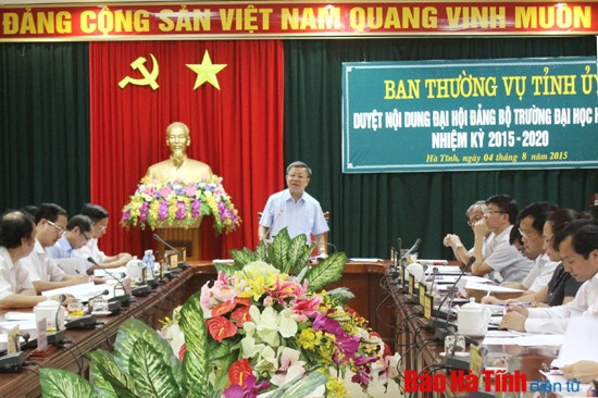 Xây dựng ĐH Hà Tĩnh thành trung tâm đào tạo đa ngành nghề của khu vực ảnh 1