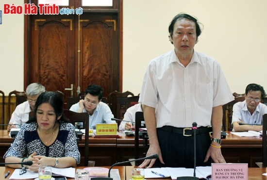 Xây dựng ĐH Hà Tĩnh thành trung tâm đào tạo đa ngành nghề của khu vực ảnh 2