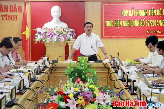 Việc triển khai thực hiện NĐ 67/2014/NĐ-CP còn chậm trễ, yếu kém ảnh 1