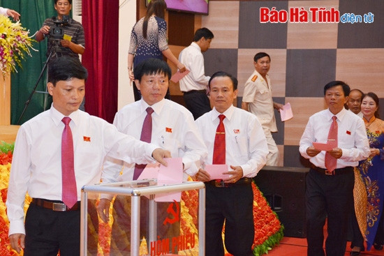 Bầu trực tiếp chức danh Bí thư Thị ủy Hồng Lĩnh, Bí thư Huyện ủy Can Lộc ảnh 2