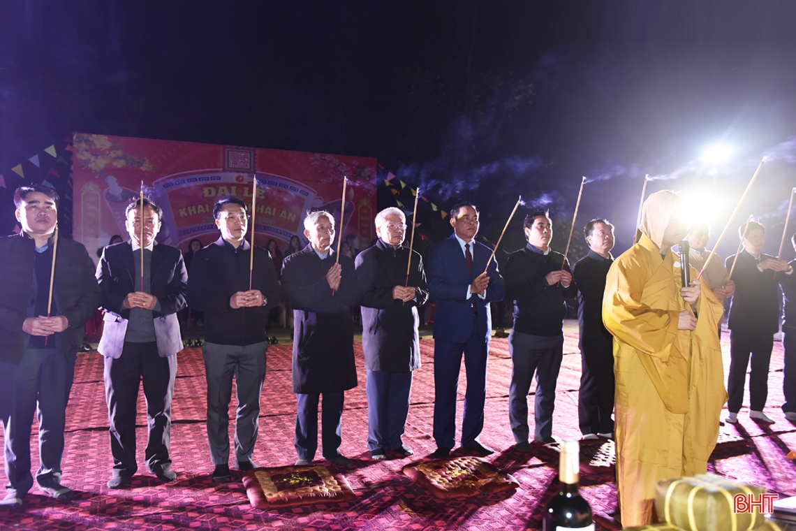 Lễ khai ấn tại Khu di tích lịch sử văn hóa Đại Hùng - Hà Tĩnh