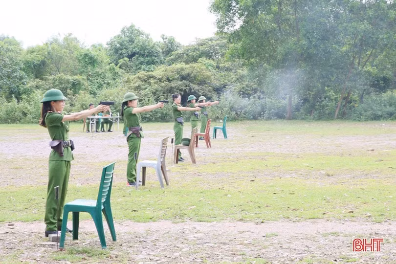 Sẵn sàng cho Hội thi điều lệnh, bắn súng, võ thuật Công an Nhân dân tại Hà Tĩnh 
