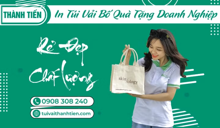 In túi vải bố quà tặng doanh nghiệp - Thành Tiến