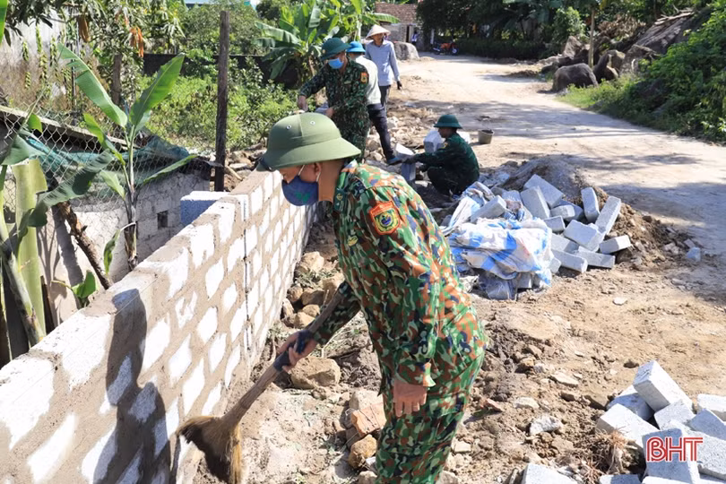 28 hộ dân ở Nghi Xuân hiến 740 m<sup>2</sup> đất mở rộng đường giao thông