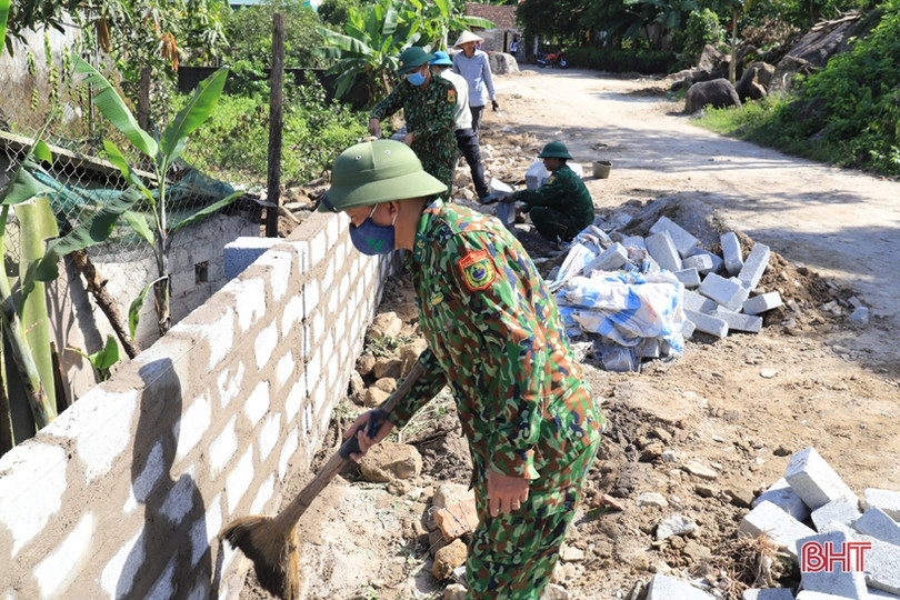 28 hộ dân ở Nghi Xuân hiến 740 m<sup>2</sup> đất mở rộng đường giao thông