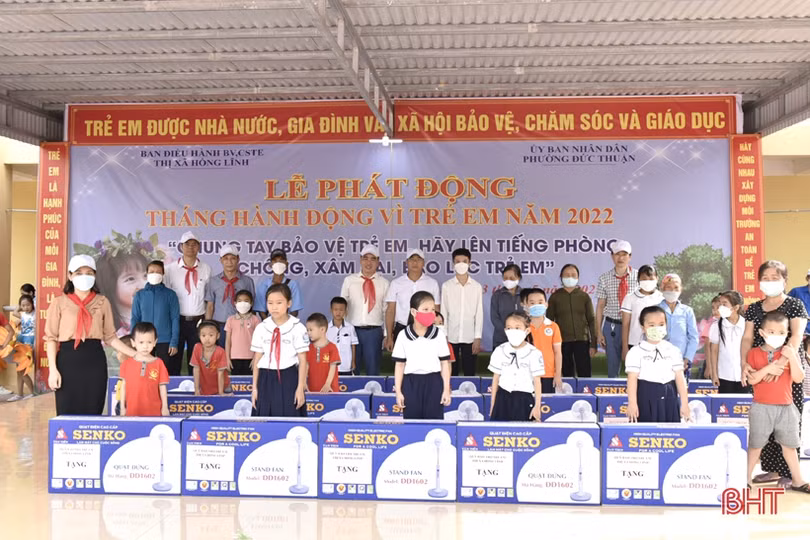 Các địa phương ở Hà Tĩnh phát động Tháng hành động vì trẻ em năm 2022