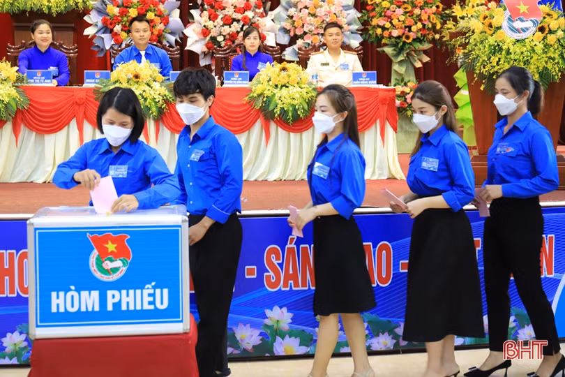 Các địa phương cấp huyện ở Hà Tĩnh đại hội Đoàn nhiệm kỳ 2022 - 2027