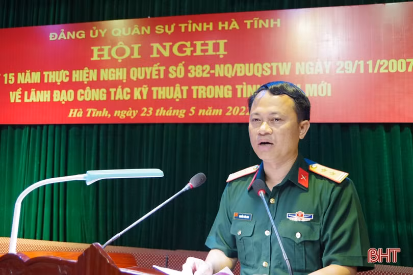 Công tác kỹ thuật của LLVT Hà Tĩnh có nhiều chuyển biến, ngày càng đi vào chiều sâu