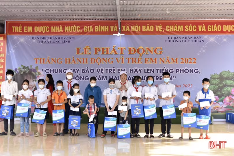 Các địa phương ở Hà Tĩnh phát động Tháng hành động vì trẻ em năm 2022