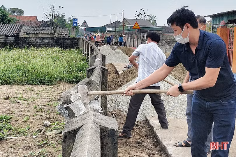 Nhờ “dân vận khéo”, Lộc Hà huy động được hơn 1.028 tỷ đồng xây dựng nông thôn mới