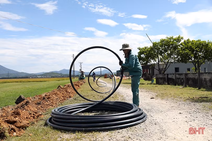 Gần 2.500 hộ dân TX Kỳ Anh phấn khởi chờ đợi nguồn nước sạch