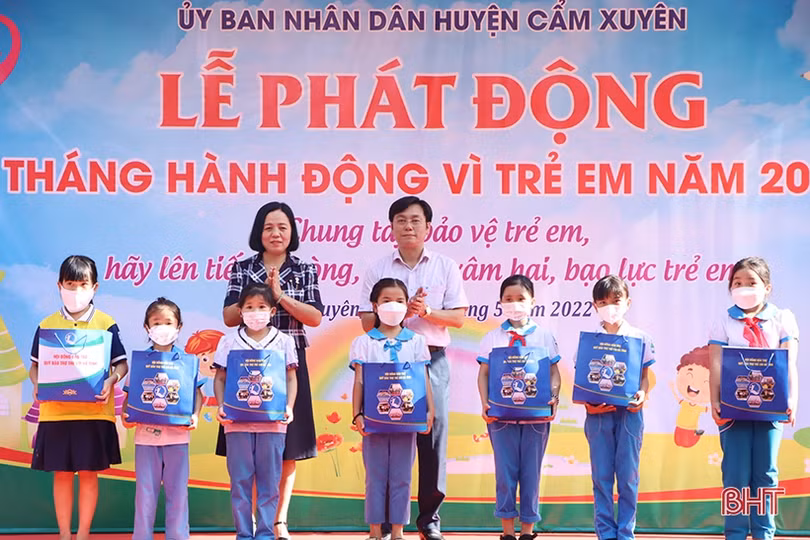 Cẩm Xuyên phát huy mọi nguồn lực để bảo vệ, chăm sóc trẻ em