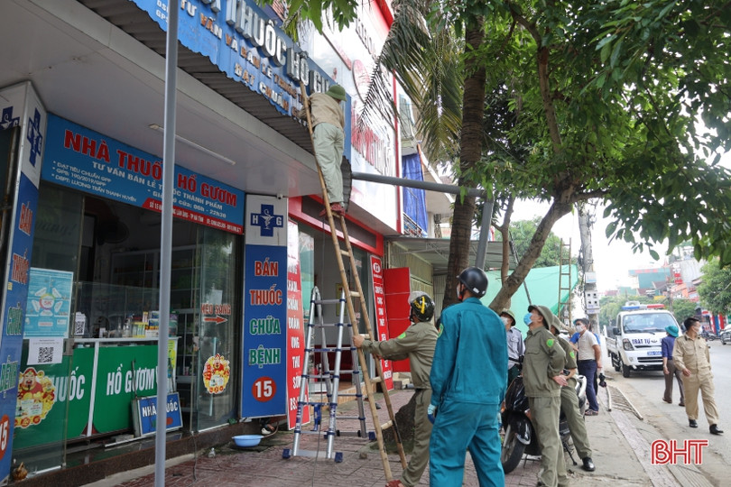 Thiết lập lại kỷ cương đô thị bên đường Hải Thượng Lãn Ông ở TP Hà Tĩnh