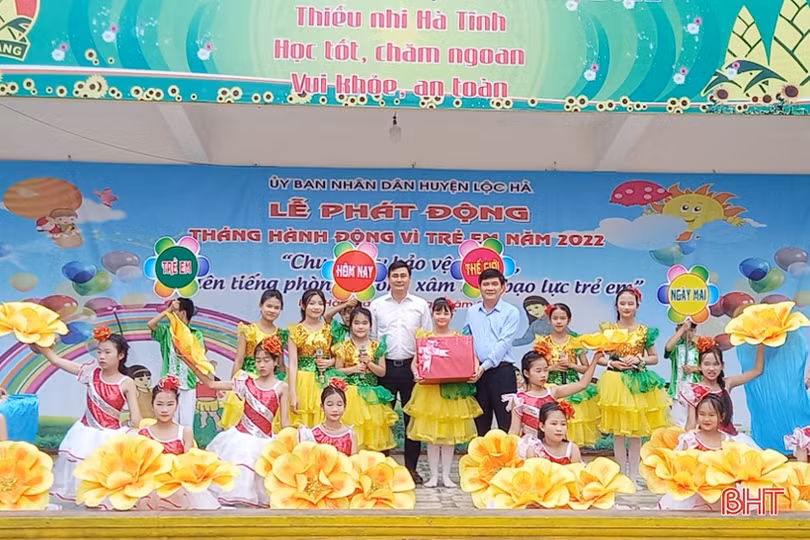 Lộc Hà tập trung chăm lo, hỗ trợ trẻ em có hoàn cảnh khó khăn 