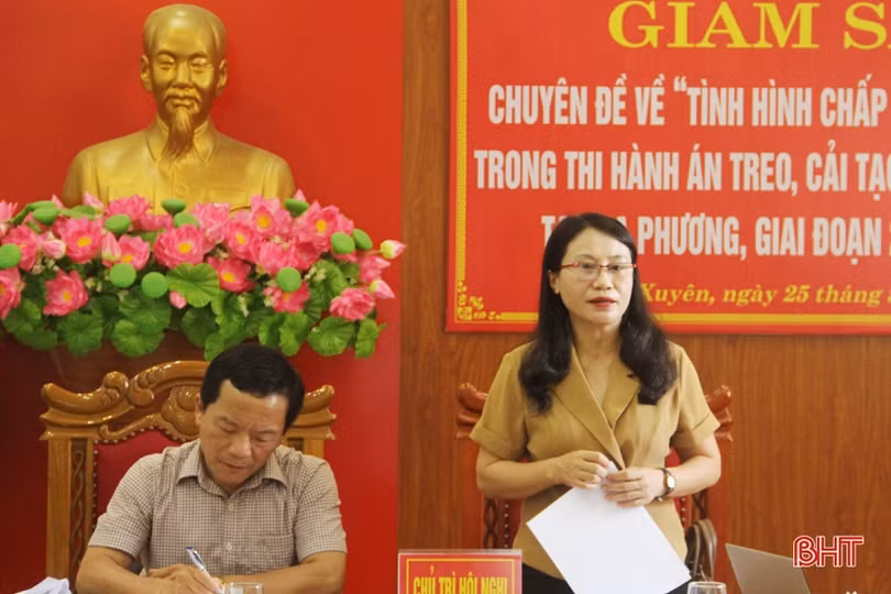 Tiếp tục thực hiện tốt việc thi hành án treo, cải tạo không giam giữ trên địa bàn Cẩm Xuyên