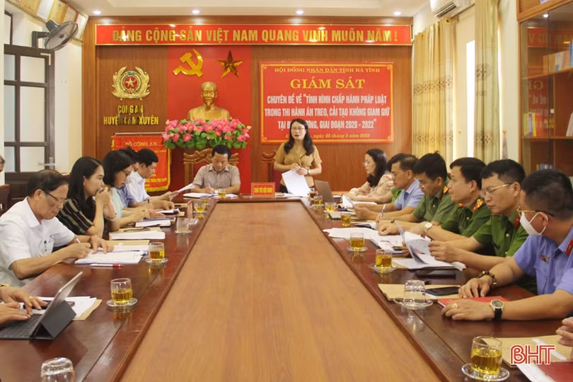 Tiếp tục thực hiện tốt việc thi hành án treo, cải tạo không giam giữ trên địa bàn Cẩm Xuyên