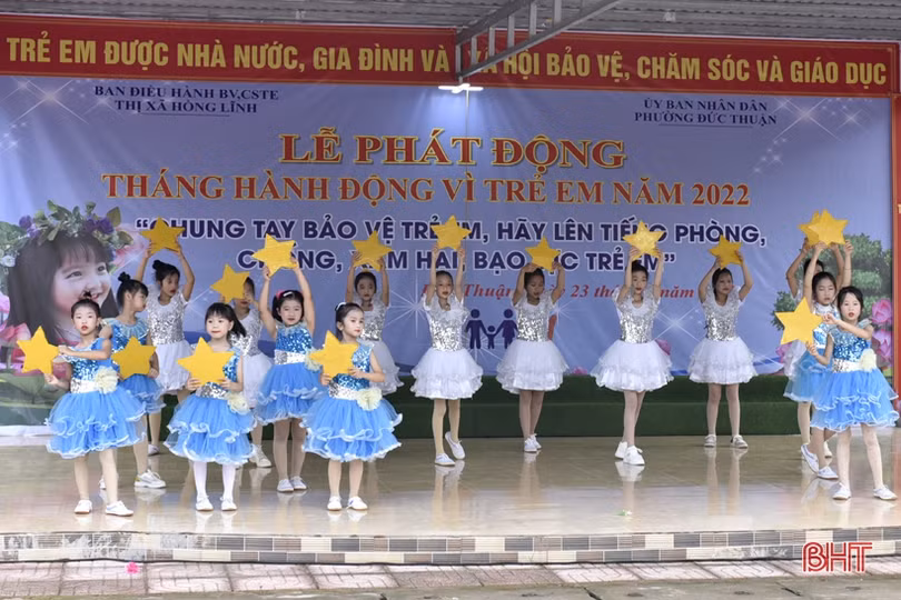 Các địa phương ở Hà Tĩnh phát động Tháng hành động vì trẻ em năm 2022