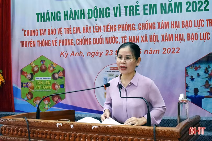 Các địa phương ở Hà Tĩnh phát động Tháng hành động vì trẻ em năm 2022