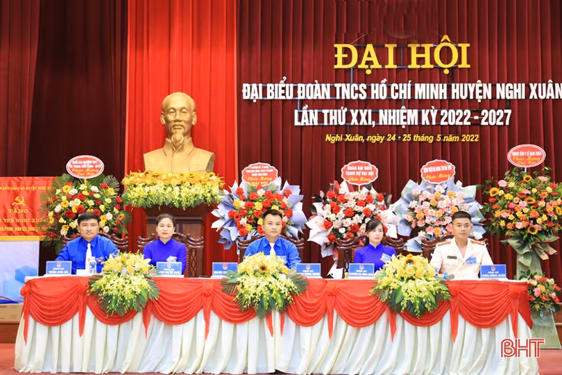 Các địa phương cấp huyện ở Hà Tĩnh đại hội Đoàn nhiệm kỳ 2022 - 2027