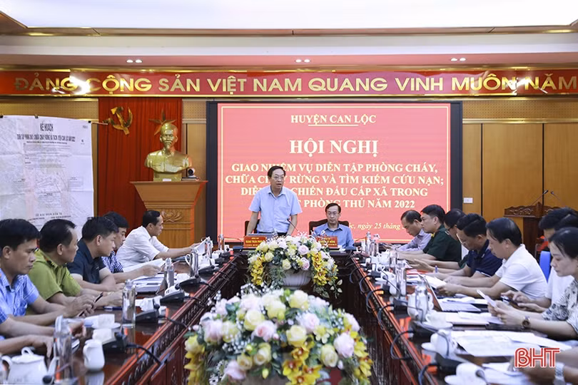 Đảm bảo an toàn, hiệu quả các cuộc diễn tập ở Can Lộc