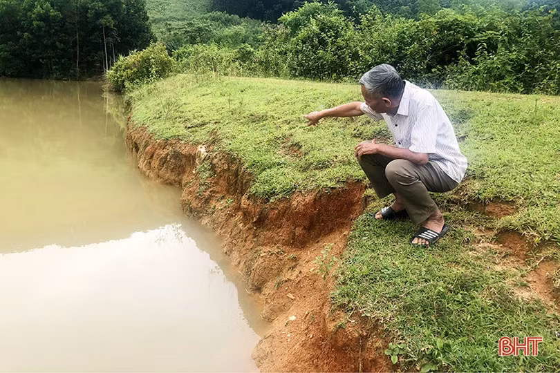 Đập Đình Đẹ bị xói lở nghiêm trọng, người dân bất an!