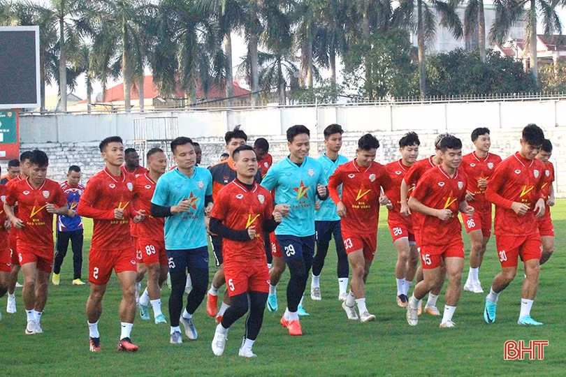 Hồng Lĩnh Hà Tĩnh hội quân, tập luyện sau kỳ nghỉ tết