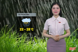 Dự báo thời tiết Hà Tĩnh ngày 27/5: Mưa vừa đến mưa to và dông