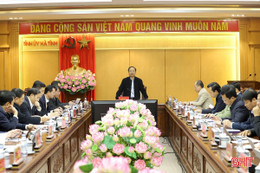 Tháo gỡ vướng mắc, đảm bảo tiến độ Dự án xây dựng hệ thống cấp nước KKT Vũng Áng